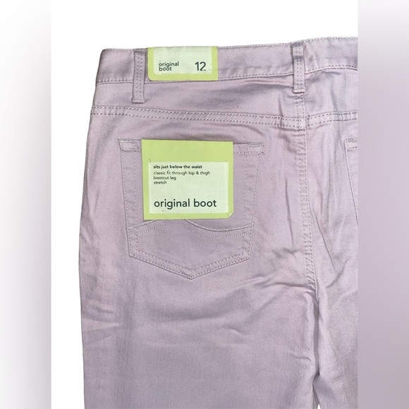 The Loft Original Boot Cut Jeans Women's Size 12 Light Purple NWT - Picture 3 of 4